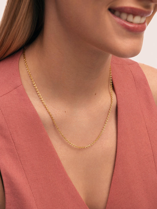 Collar Celestia Acero Baño Oro