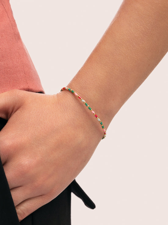 Pulsera Vidal Colors Acero Baño Oro